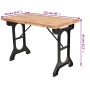 Mesa de comedor superficie madera maciza de abeto 122x65x82 cm en Mesas de comedor | Comprar online en Foru.es
