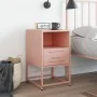 Mesita de noche de acero rosa 36x39x60,5 cm de , Mesitas de noche - Ref: Foro24-846556, Precio: 46,06 €, Descuento: %