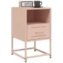 Mesita de noche de acero rosa 36x39x60,5 cm de , Mesitas de noche - Ref: Foro24-846556, Precio: 46,06 €, Descuento: %