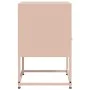 Mesita de noche de acero rosa 36x39x60,5 cm de , Mesitas de noche - Ref: Foro24-846556, Precio: 46,06 €, Descuento: %