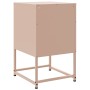 Mesita de noche de acero rosa 36x39x60,5 cm de , Mesitas de noche - Ref: Foro24-846556, Precio: 46,05 €, Descuento: %
