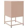 Mesita de noche de acero rosa 36x39x60,5 cm de , Mesitas de noche - Ref: Foro24-846556, Precio: 46,06 €, Descuento: %