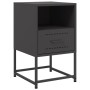 Mesita de noche acero negra 36x39x60,5 cm de , Mesitas de noche - Ref: Foro24-846554, Precio: 44,46 €, Descuento: %