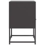 Mesita de noche acero negra 36x39x60,5 cm de , Mesitas de noche - Ref: Foro24-846554, Precio: 44,46 €, Descuento: %