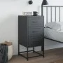 Mesita de noche acero gris antracita 36x39x78 cm de , Mesitas de noche - Ref: Foro24-846582, Precio: 88,54 €, Descuento: %