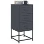 Mesita de noche acero gris antracita 36x39x78 cm de , Mesitas de noche - Ref: Foro24-846582, Precio: 88,54 €, Descuento: %