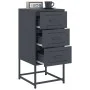 Mesita de noche acero gris antracita 36x39x78 cm de , Mesitas de noche - Ref: Foro24-846582, Precio: 88,54 €, Descuento: %