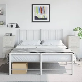 Mesitas de noche 2 unidades acero blanco 36x39x78 cm de , Mesitas de noche - Ref: Foro24-846589, Precio: 119,05 €, Descuento: %