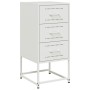 Mesitas de noche 2 unidades acero blanco 36x39x78 cm de , Mesitas de noche - Ref: Foro24-846589, Precio: 120,20 €, Descuento: %
