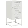Mesitas de noche 2 unidades acero blanco 36x39x78 cm de , Mesitas de noche - Ref: Foro24-846589, Precio: 119,05 €, Descuento: %