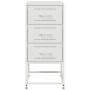 Mesitas de noche 2 unidades acero blanco 36x39x78 cm de , Mesitas de noche - Ref: Foro24-846589, Precio: 120,20 €, Descuento: %