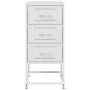 Mesitas de noche 2 unidades acero blanco 36x39x78 cm de , Mesitas de noche - Ref: Foro24-846589, Precio: 119,05 €, Descuento: %