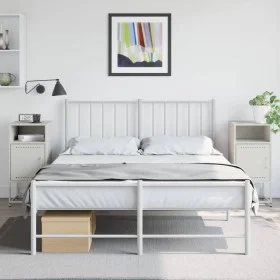 Nachttische, 2 Stück, weißer Stahl, 36x39x78 cm. von , Nachttische - Ref: Foro24-846577, Preis: 83,59 €, Rabatt: %