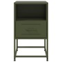Mesitas de noche 2 unidades acero verde oliva 36x39x60,5 cm de , Mesitas de noche - Ref: Foro24-846563, Precio: 110,61 €, Des...
