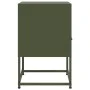 Mesitas de noche 2 unidades acero verde oliva 36x39x60,5 cm by , Nightstands - Ref: Foro24-846563, Price: 109,14 €, Discount: %