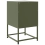 Mesitas de noche 2 unidades acero verde oliva 36x39x60,5 cm de , Mesitas de noche - Ref: Foro24-846563, Precio: 110,61 €, Des...