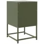 Mesitas de noche 2 unidades acero verde oliva 36x39x60,5 cm by , Nightstands - Ref: Foro24-846563, Price: 109,14 €, Discount: %