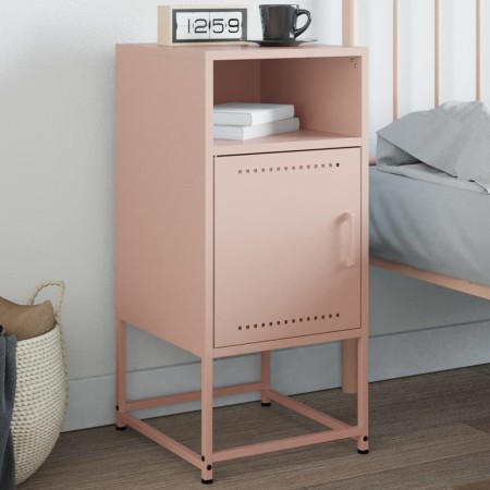 Mesita de noche acero rosa 36x39x78 cm de , Mesitas de noche - Ref: Foro24-846568, Precio: 66,49 €, Descuento: %