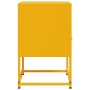Mesitas de noche 2 uds acero amarillo mostaza 36x39x60,5 cm de , Mesitas de noche - Ref: Foro24-846561, Precio: 81,53 €, Desc...