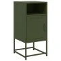 Mesitas de noche 2 unidades acero verde oliva 36x39x78 cm by , Nightstands - Ref: Foro24-846575, Price: 120,01 €, Discount: %