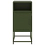 Mesitas de noche 2 unidades acero verde oliva 36x39x78 cm de , Mesitas de noche - Ref: Foro24-846575, Precio: 121,69 €, Descu...