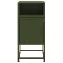 Mesitas de noche 2 unidades acero verde oliva 36x39x78 cm by , Nightstands - Ref: Foro24-846575, Price: 120,01 €, Discount: %