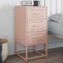 Mesita de noche acero rosa 36x39x78 cm de , Mesitas de noche - Ref: Foro24-846580, Precio: 65,63 €, Descuento: %