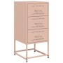 Mesita de noche acero rosa 36x39x78 cm de , Mesitas de noche - Ref: Foro24-846580, Precio: 65,63 €, Descuento: %