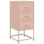 Mesita de noche acero rosa 36x39x78 cm de , Mesitas de noche - Ref: Foro24-846580, Precio: 65,00 €, Descuento: %