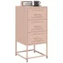 Mesita de noche acero rosa 36x39x78 cm de , Mesitas de noche - Ref: Foro24-846580, Precio: 65,00 €, Descuento: %
