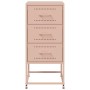 Mesita de noche acero rosa 36x39x78 cm de , Mesitas de noche - Ref: Foro24-846580, Precio: 65,63 €, Descuento: %