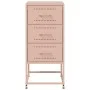 Mesita de noche acero rosa 36x39x78 cm de , Mesitas de noche - Ref: Foro24-846580, Precio: 65,00 €, Descuento: %