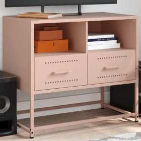 Mueble para TV de acero rosa 68x39x60,5 cm de , Muebles TV - Ref: Foro24-846549, Precio: 67,97 €, Descuento: %