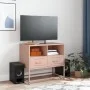 Mueble para TV de acero rosa 68x39x60,5 cm de , Muebles TV - Ref: Foro24-846549, Precio: 67,97 €, Descuento: %