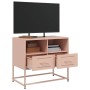 Mueble para TV de acero rosa 68x39x60,5 cm de , Muebles TV - Ref: Foro24-846549, Precio: 68,59 €, Descuento: %