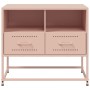 Mueble para TV de acero rosa 68x39x60,5 cm de , Muebles TV - Ref: Foro24-846549, Precio: 68,59 €, Descuento: %