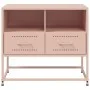Mueble para TV de acero rosa 68x39x60,5 cm de , Muebles TV - Ref: Foro24-846549, Precio: 67,97 €, Descuento: %