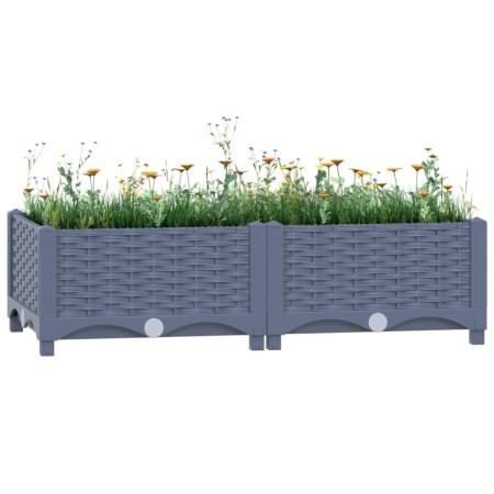 Arriate polipropileno 80x40x23 cm de vidaXL, Maceteros y jardineras - Ref: Foro24-310398, Precio: 35,31 €, Descuento: %