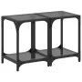 Mesas de centro 2 uds vidrio transparente y acero 30x30x40 cm de , Mesas de centro - Ref: Foro24-845957, Precio: 46,56 €, Des...