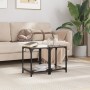 Mesas de centro 2 uds vidrio transparente y acero 30x30x40 cm de , Mesas de centro - Ref: Foro24-845957, Precio: 47,18 €, Des...