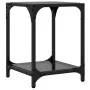 Mesas de centro 2 uds vidrio transparente y acero 30x30x40 cm de , Mesas de centro - Ref: Foro24-845957, Precio: 46,56 €, Des...