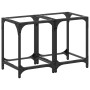 Mesas de centro 2 uds vidrio transparente y acero 30x30x40 cm de , Mesas de centro - Ref: Foro24-845955, Precio: 44,15 €, Des...