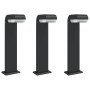 Lámparas de suelo de exterior 3 unidades aluminio negro 50 cm de , Iluminación de exterior - Ref: Foro24-4006339, Precio: 104...