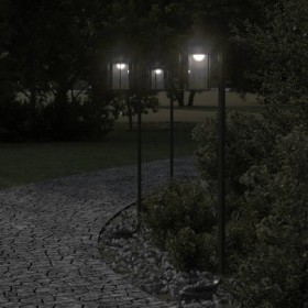 Lámpara de suelo de exterior acero inoxidable negro 100 cm de , Iluminación de exterior - Ref: Foro24-4006347, Precio: 46,28 ...