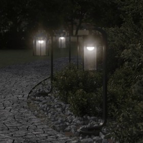 Lámpara de suelo de exterior acero inoxidable negro 60 cm de , Iluminación de exterior - Ref: Foro24-4006345, Precio: 42,04 €...