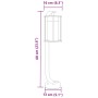 Lámpara de suelo de exterior acero inoxidable negro 60 cm de , Iluminación de exterior - Ref: Foro24-4006345, Precio: 42,04 €...