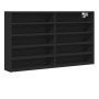 Vitrina de madera de ingeniería negra 100x15x58 cm de , Estantes y estanterías - Ref: Foro24-847927, Precio: 61,02 €, Descuen...
