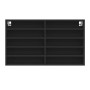 Vitrina de madera de ingeniería negra 100x15x58 cm de , Estantes y estanterías - Ref: Foro24-847927, Precio: 61,02 €, Descuen...