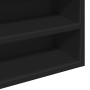 Vitrina de madera de ingeniería negra 100x15x58 cm de , Estantes y estanterías - Ref: Foro24-847927, Precio: 61,02 €, Descuen...