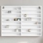 Vitrina de madera ingeniería blanca 100x8,5x75 cm de , Estantes y estanterías - Ref: Foro24-847933, Precio: 71,11 €, Descuent...